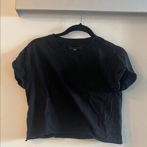 We The Free Black Crop Top